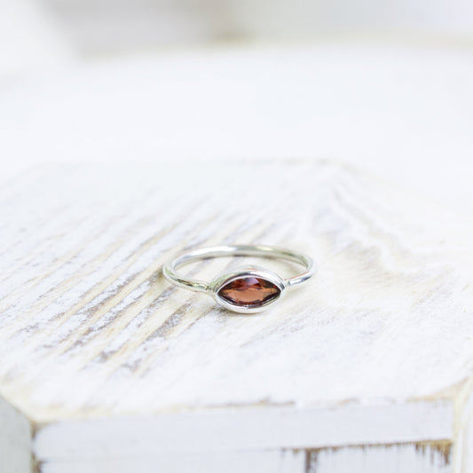 Garnet Gemstone Ring | Love + Lark - Muse + Moonstone