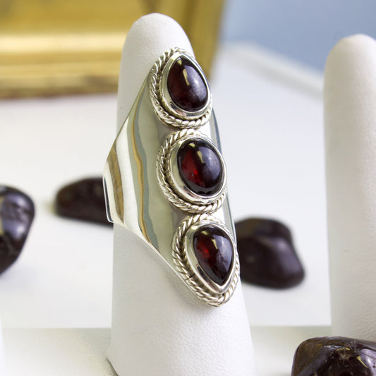 Garnet - Unique Ring #1 | Love + Lark - Muse + Moonstone