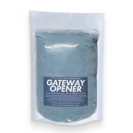 Gateway Opener - Crystal Infused Bath Potion | Crystal Bar Soap - Muse + Moonstone