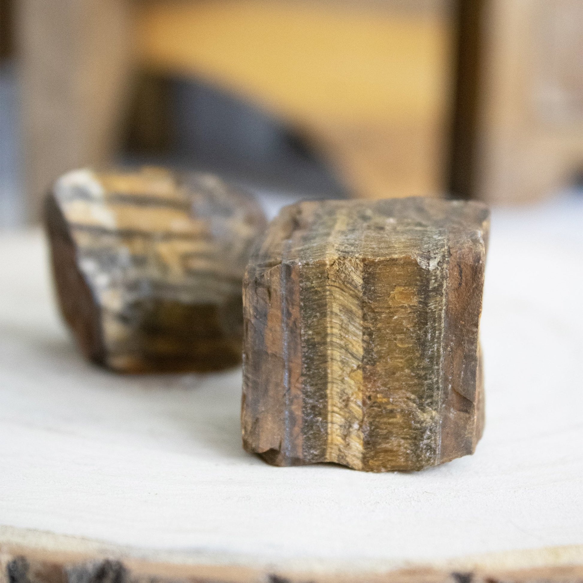 Gold Tigerseye - Rough - Muse + Moonstone