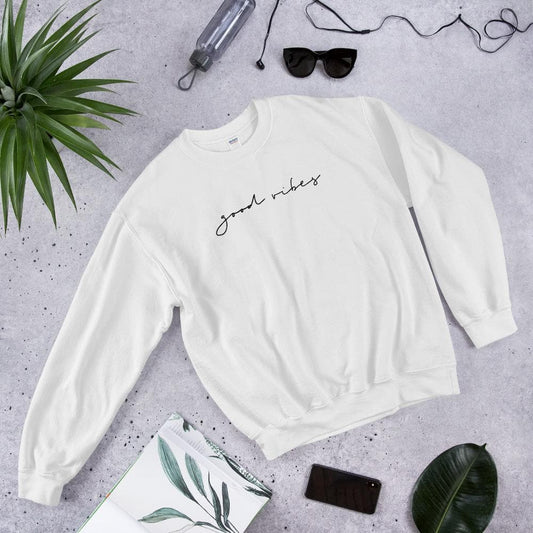 GOOD VIBES | Crew Sweatshirt - Muse + Moonstone