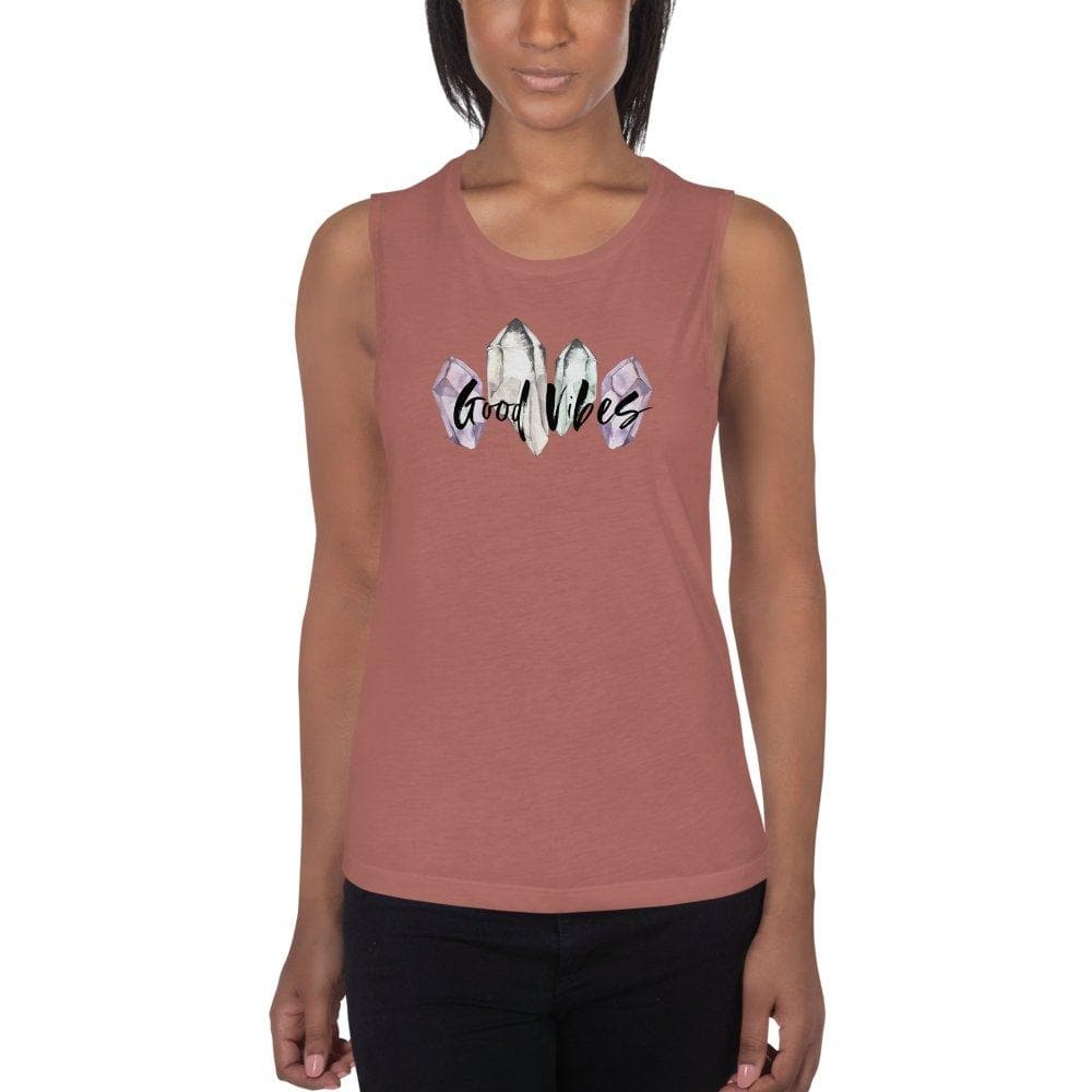 GOOD VIBES | Graphic Muscle Tank | SpiritGypsy - Muse + Moonstone