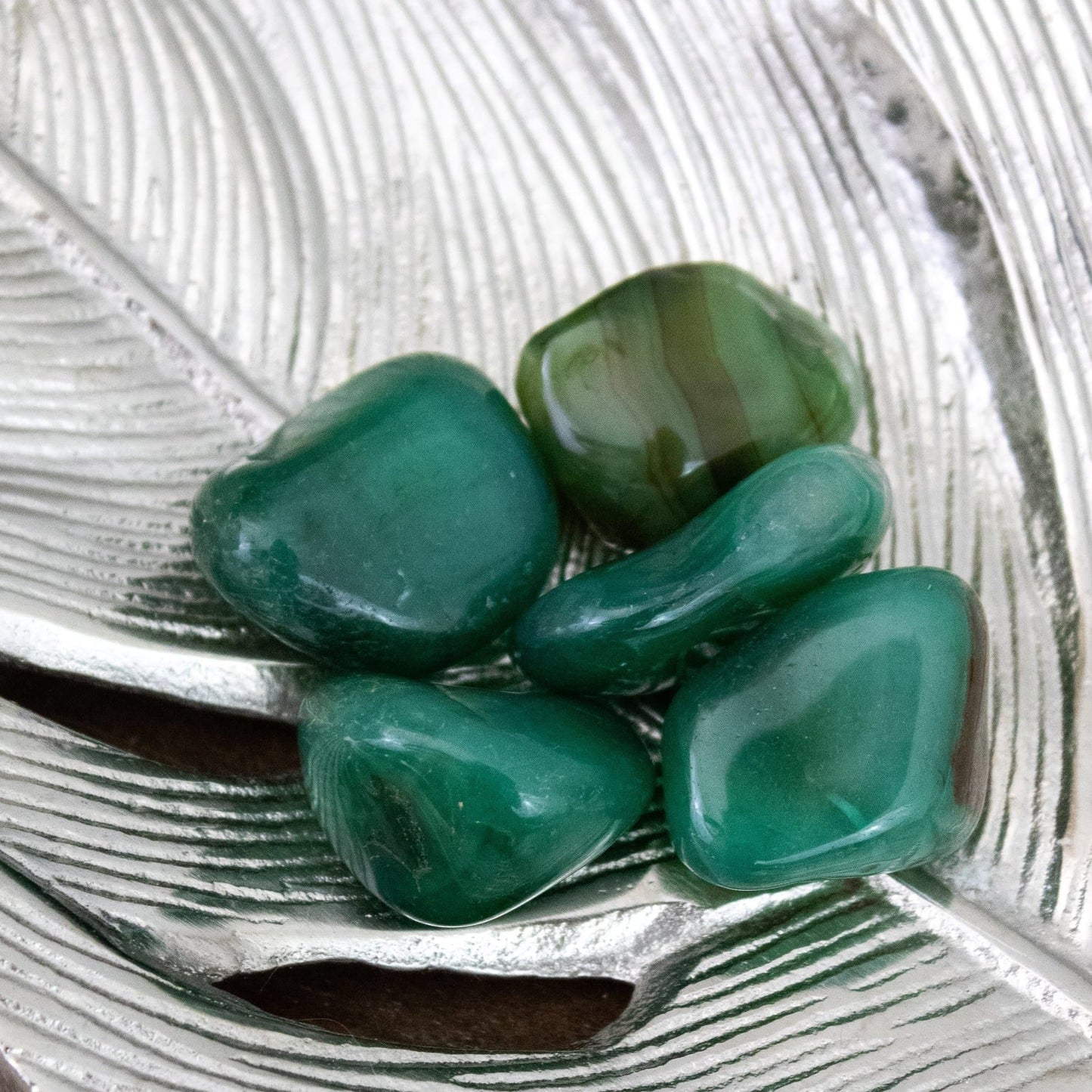 Green Agate - Tumbled - Muse + Moonstone