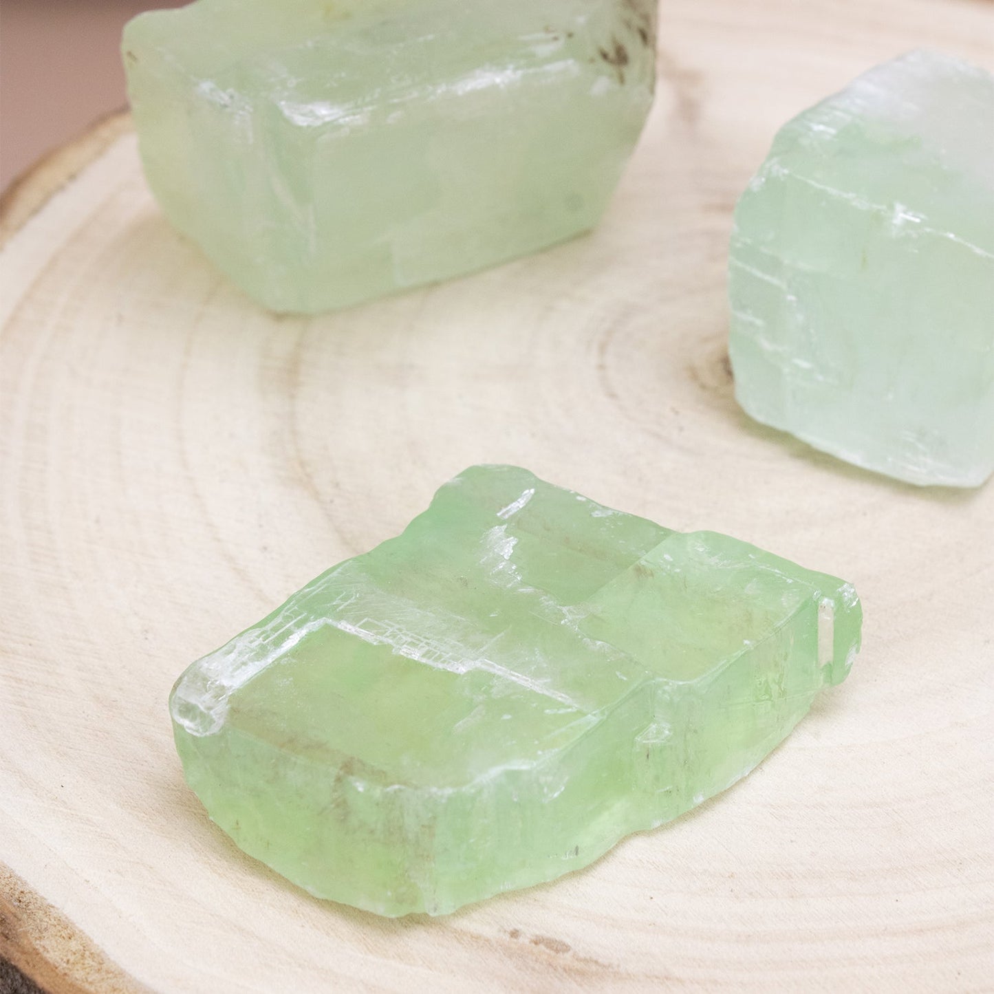 Green Calcite - Rough - Muse + Moonstone