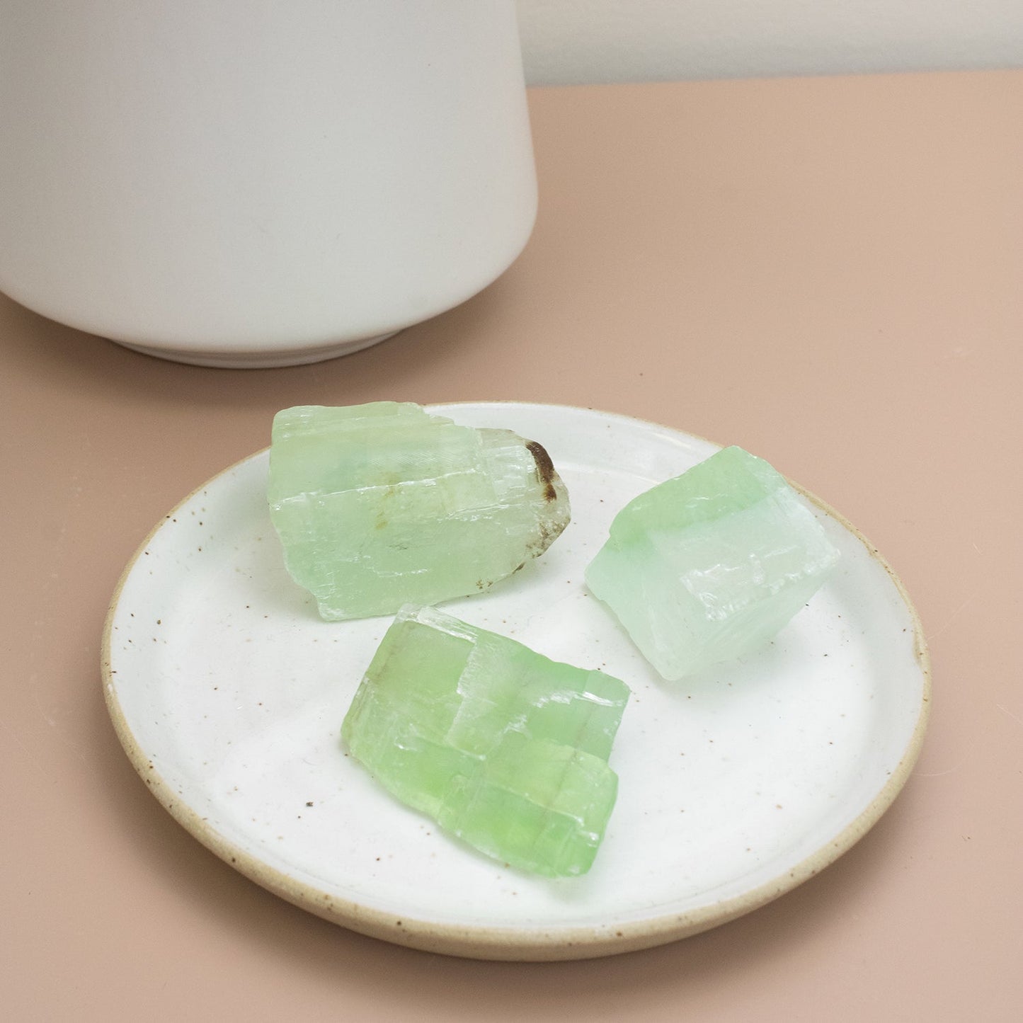 Green Calcite - Rough - Muse + Moonstone