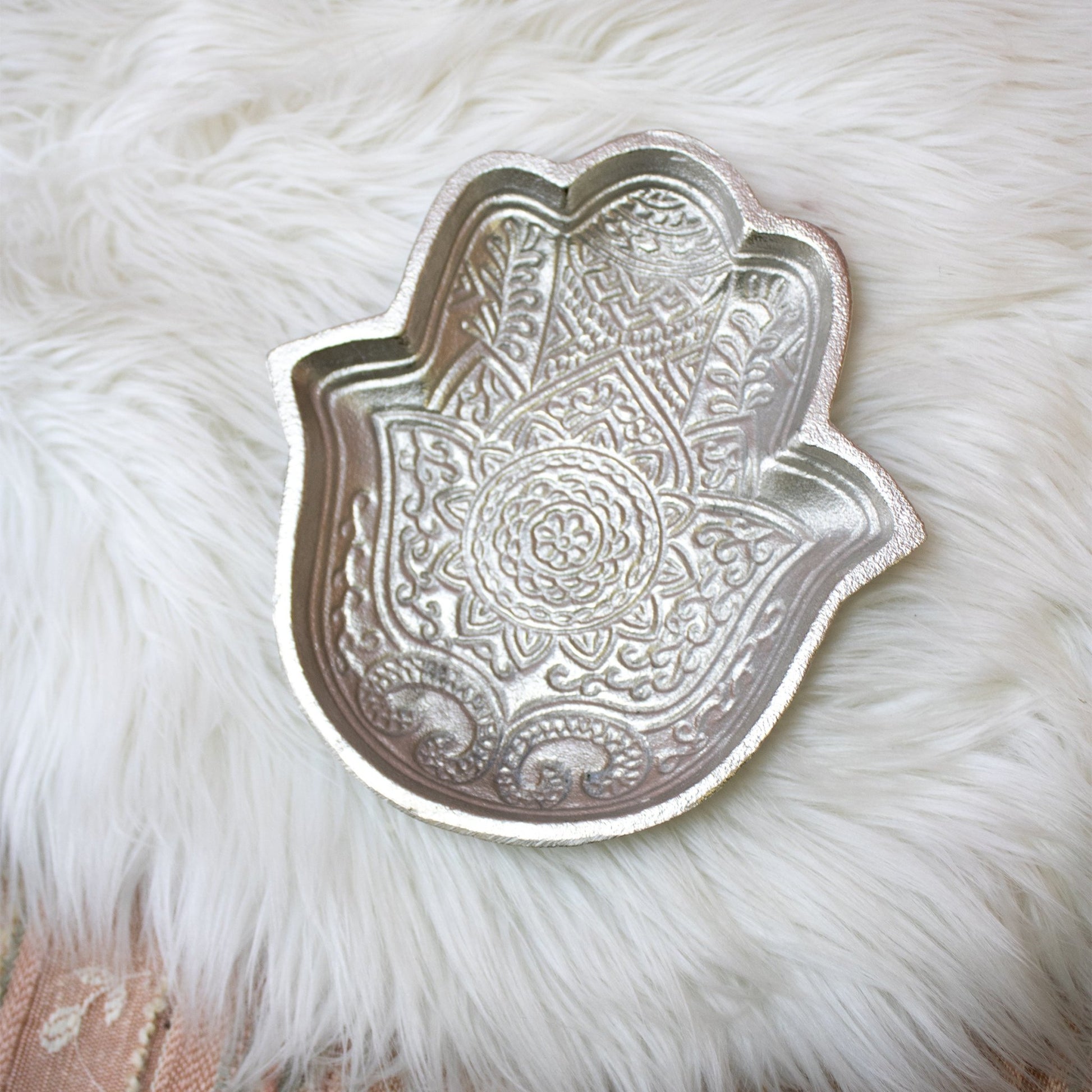 Hamsa | Metal Trinket Tray - Muse + Moonstone