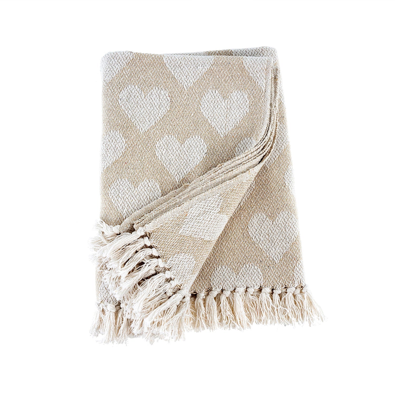 Heart Throw Blanket - White - Muse + Moonstone