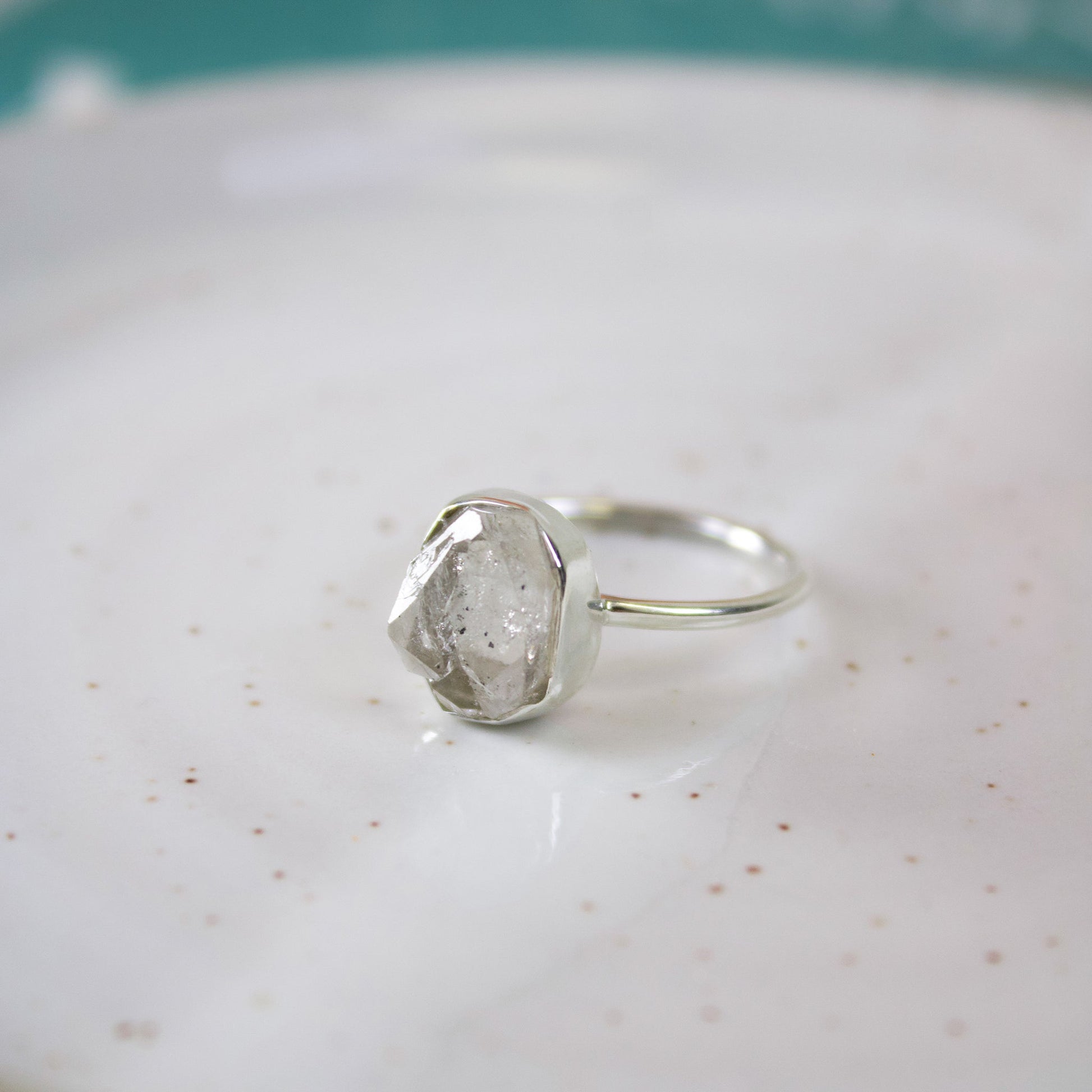 Herkimer Diamond Ring | Love + Lark - Muse + Moonstone