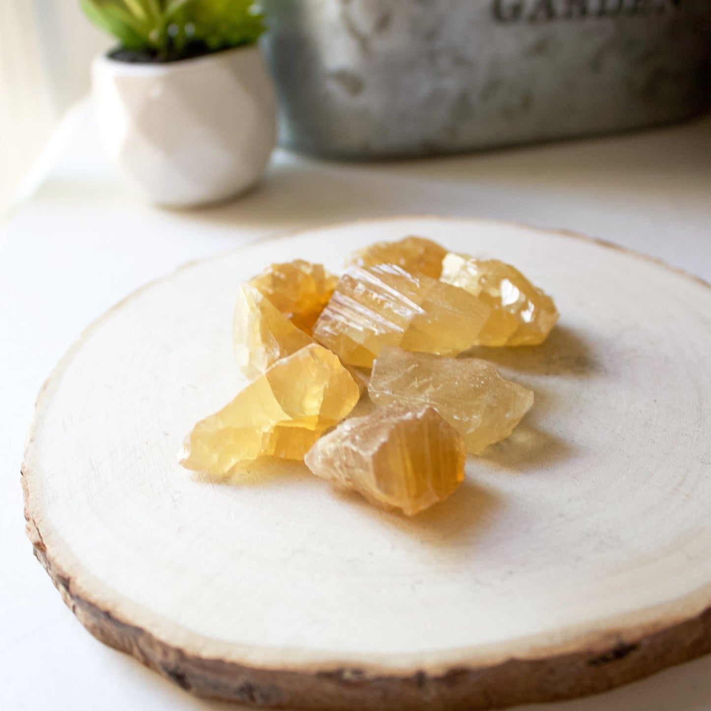 Honey (Amber) Calcite - Rough - Muse + Moonstone