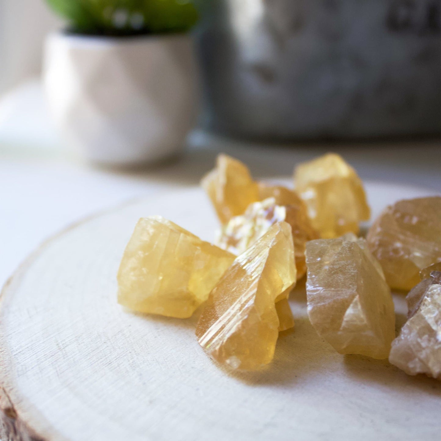 Honey (Amber) Calcite - Rough - Muse + Moonstone