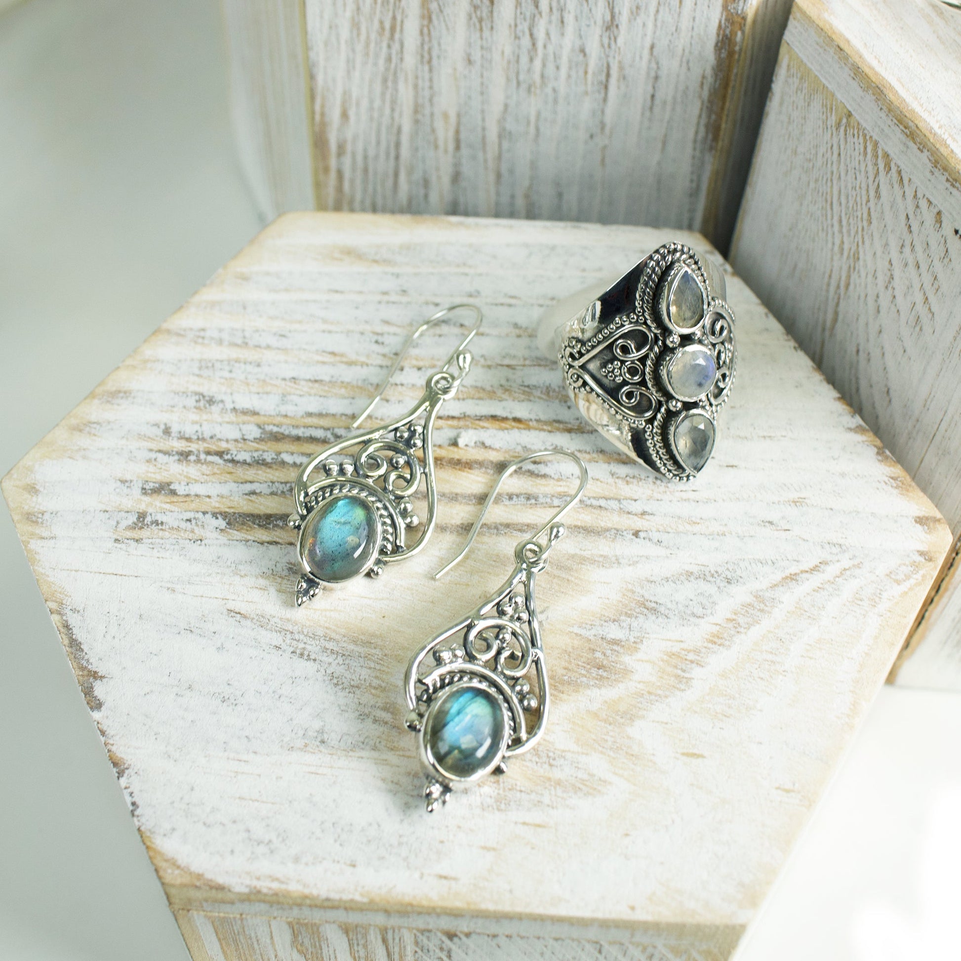 Labradorite Earrings | Love + Lark - Muse + Moonstone