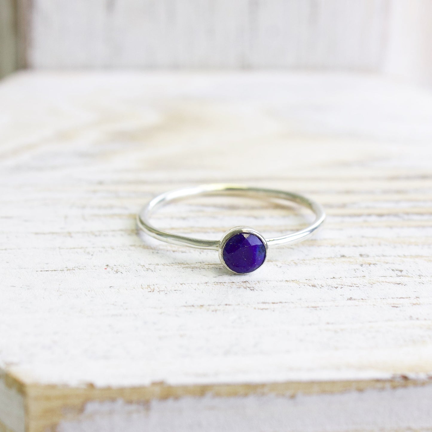 Lapis Lazuli Gemstone Stacking Ring | Love + Lark - Muse + Moonstone