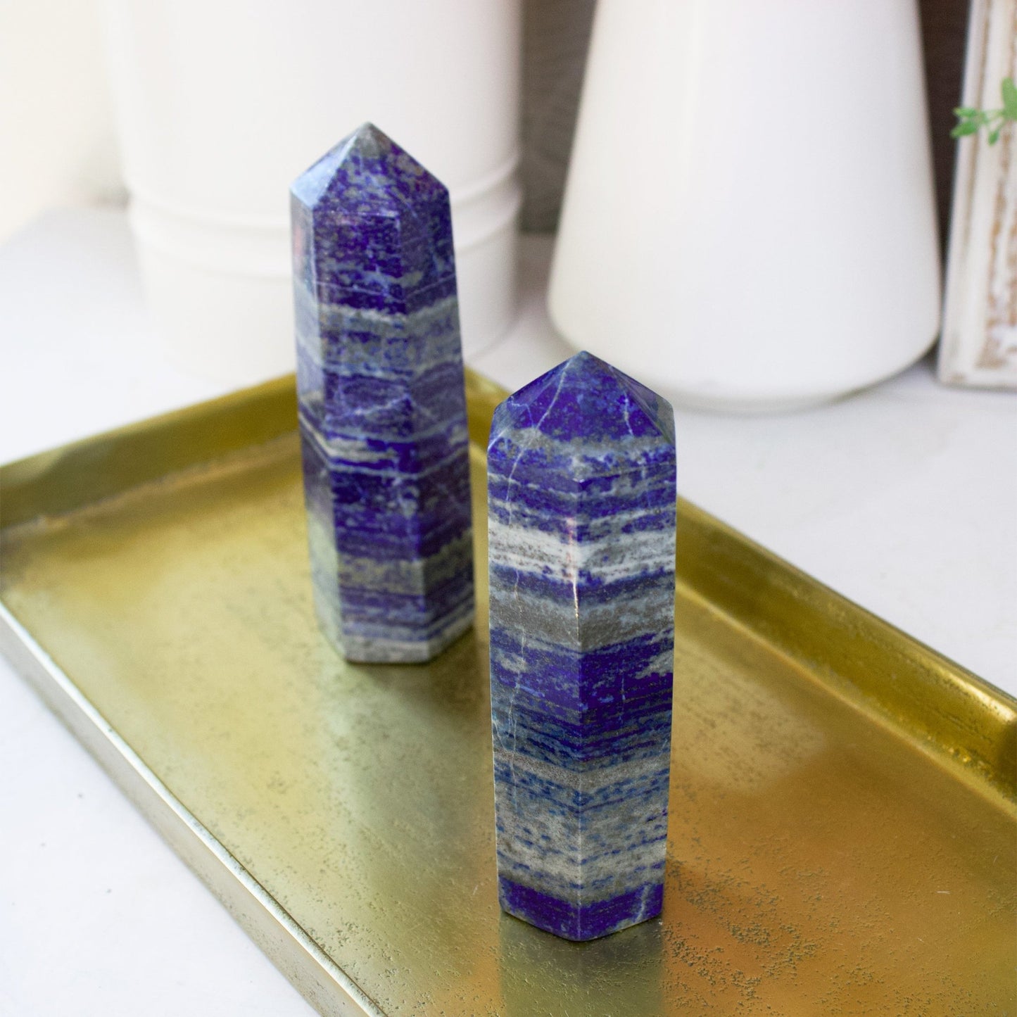 Lapis Lazuli - Unique Polished Point Specimen - #1 - Muse + Moonstone