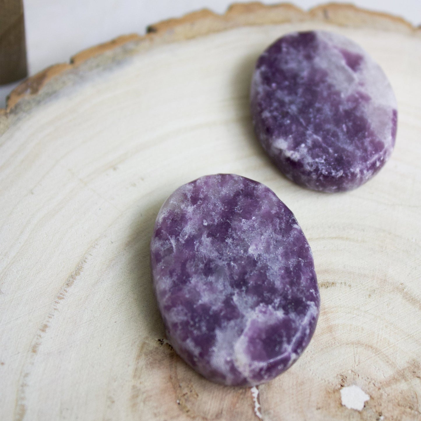 Lepidolite - Mini Palm Stones - Muse + Moonstone