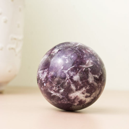 Lepidolite - Sphere - Muse + Moonstone
