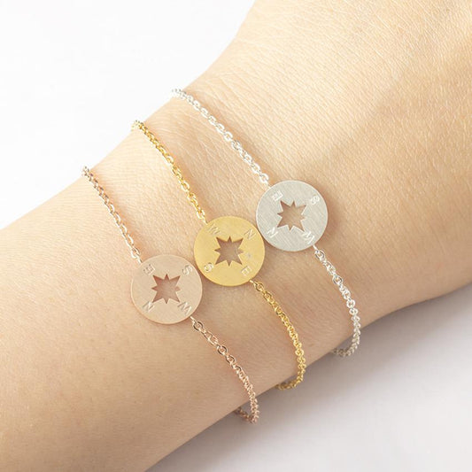 Compass Dainty Bracelet | Love + Lark - Muse + Moonstone