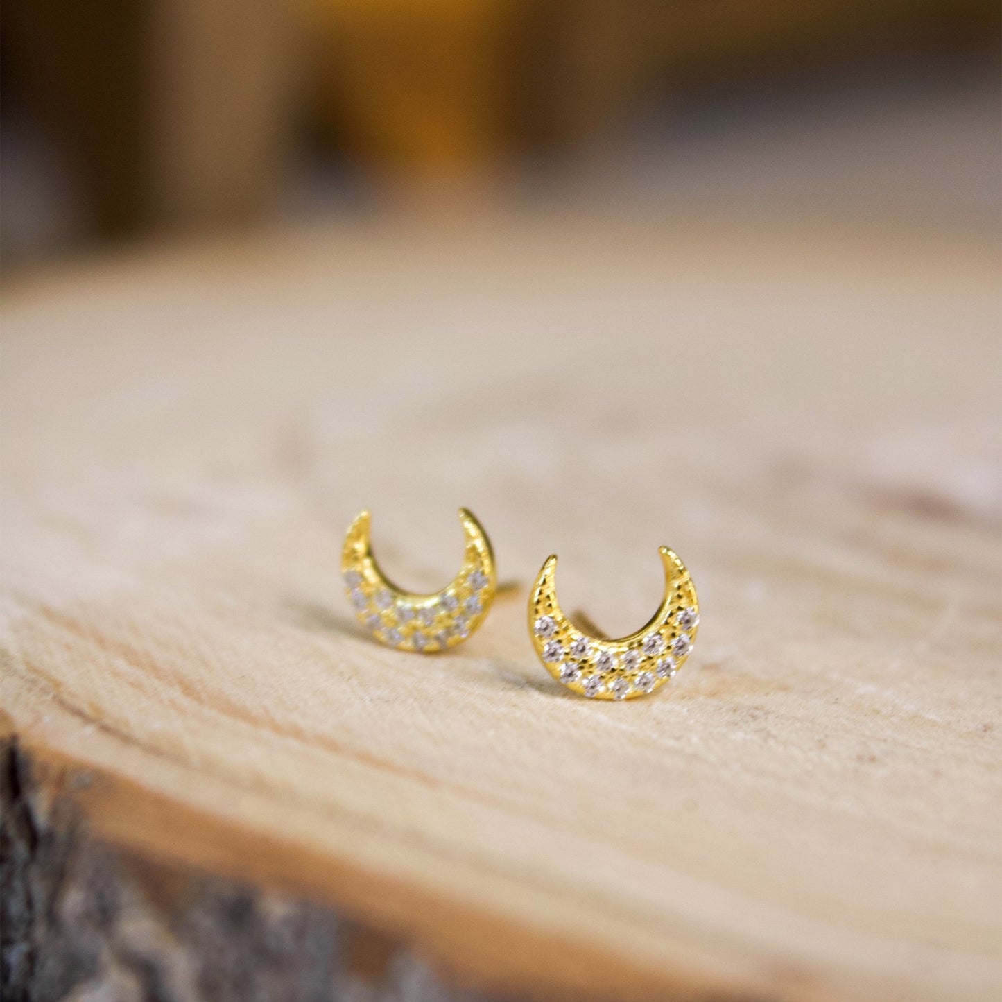 "Luna" Stud Earrings | Love + Lark - Muse + Moonstone