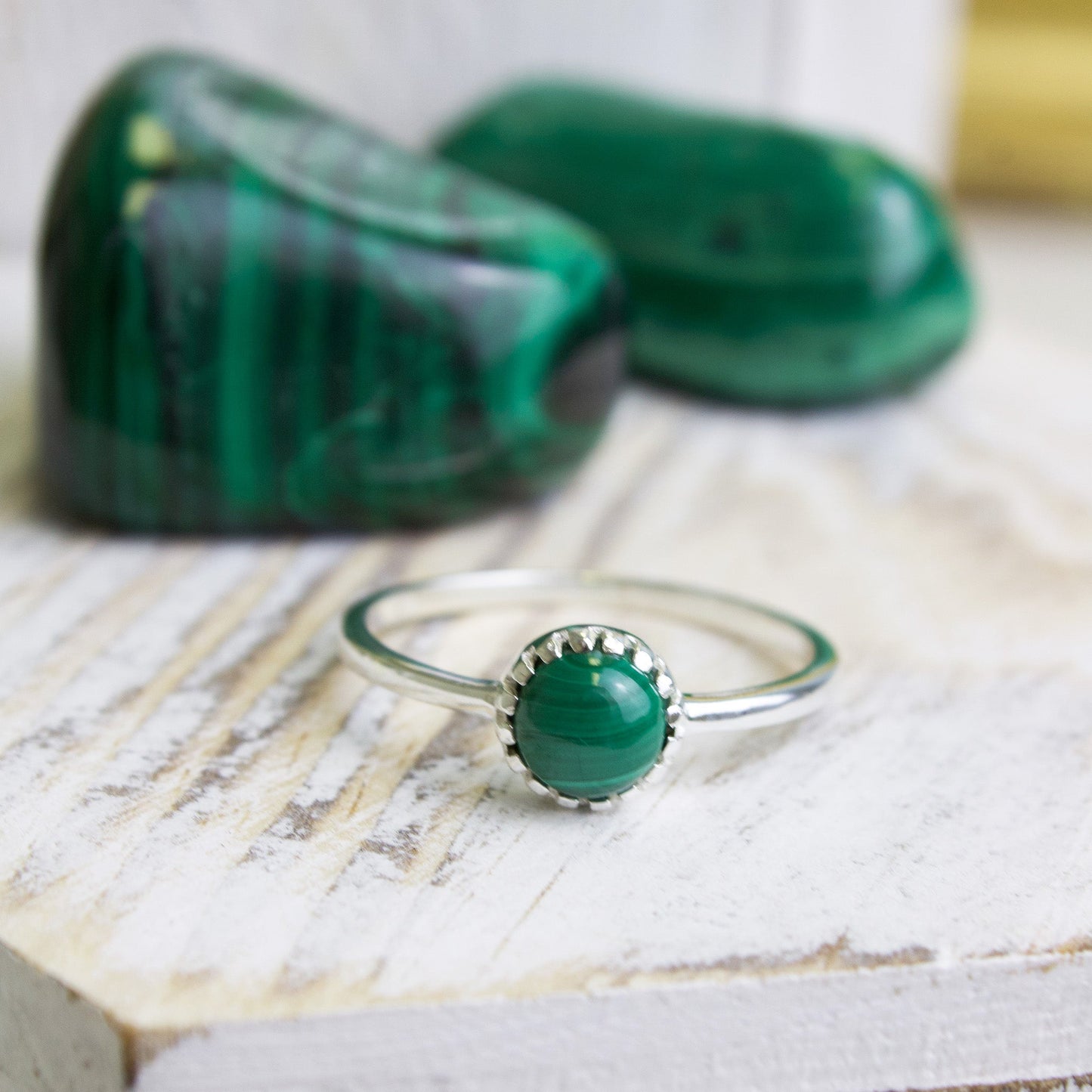 Malachite Gemstone Ring | Love + Lark - Muse + Moonstone