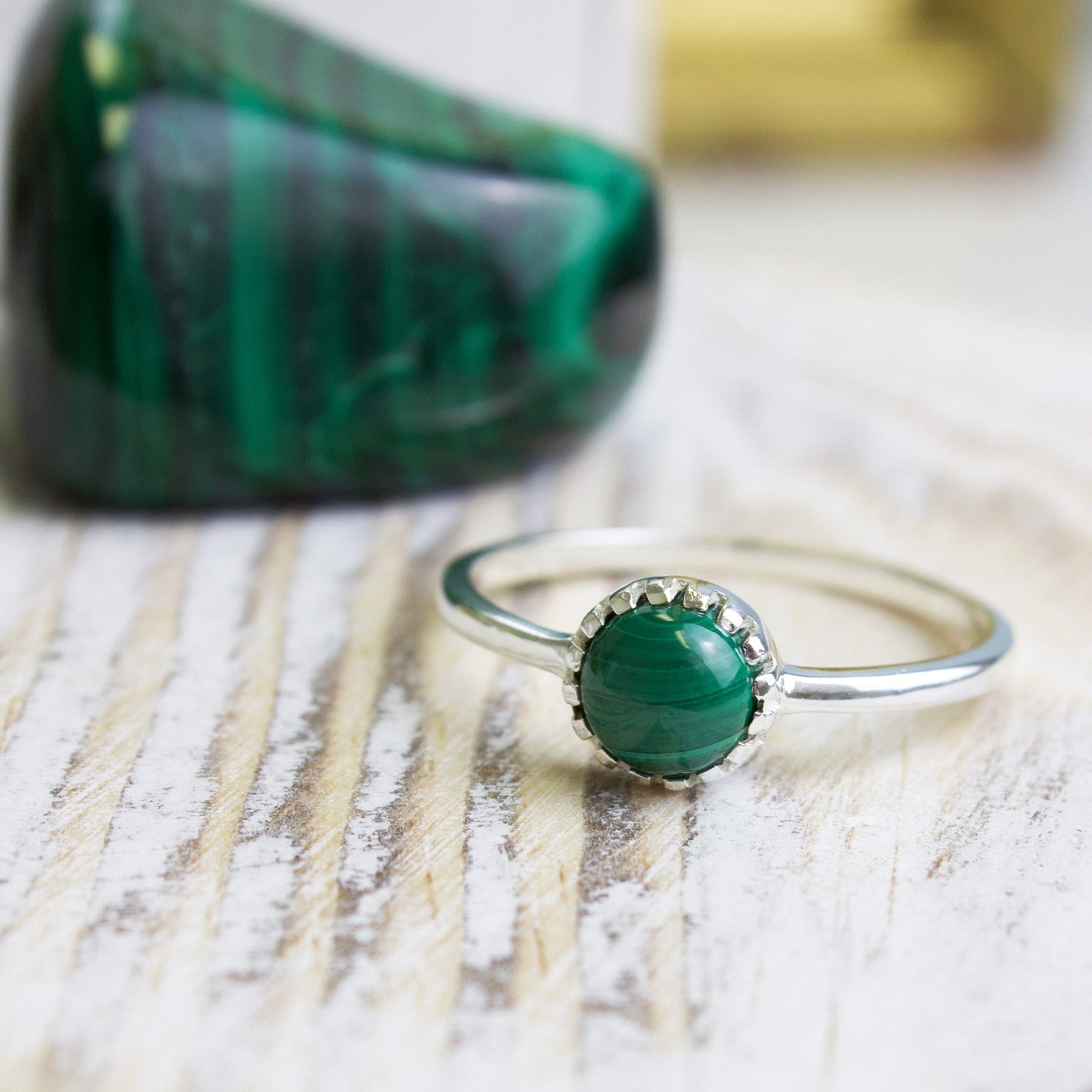 Malachite Gemstone Ring | Love + Lark - Muse + Moonstone