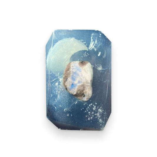 Moon Water - Rainbow Moonstone | Crystal Bar Soap - Muse + Moonstone