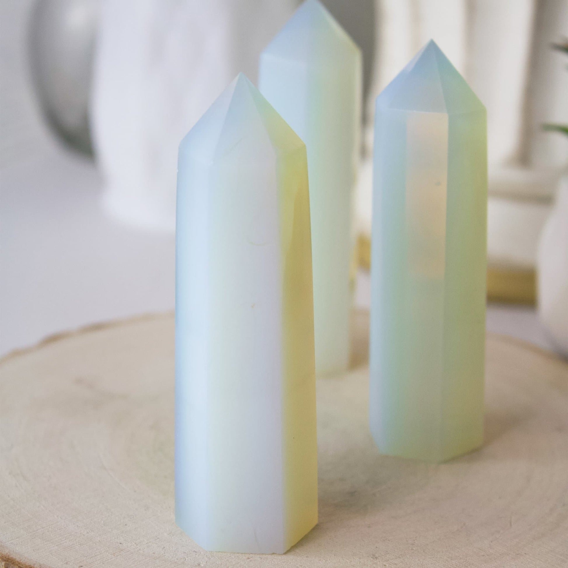 Opalite - Polished Point Generator - Muse + Moonstone