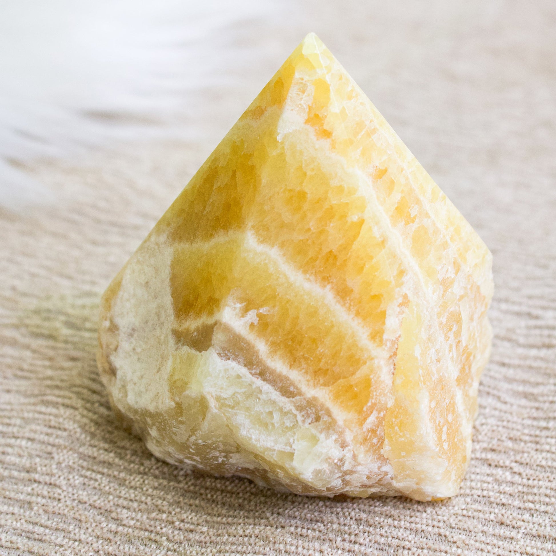 Orange Calcite - Semi Polished Crystal Generator - Muse + Moonstone