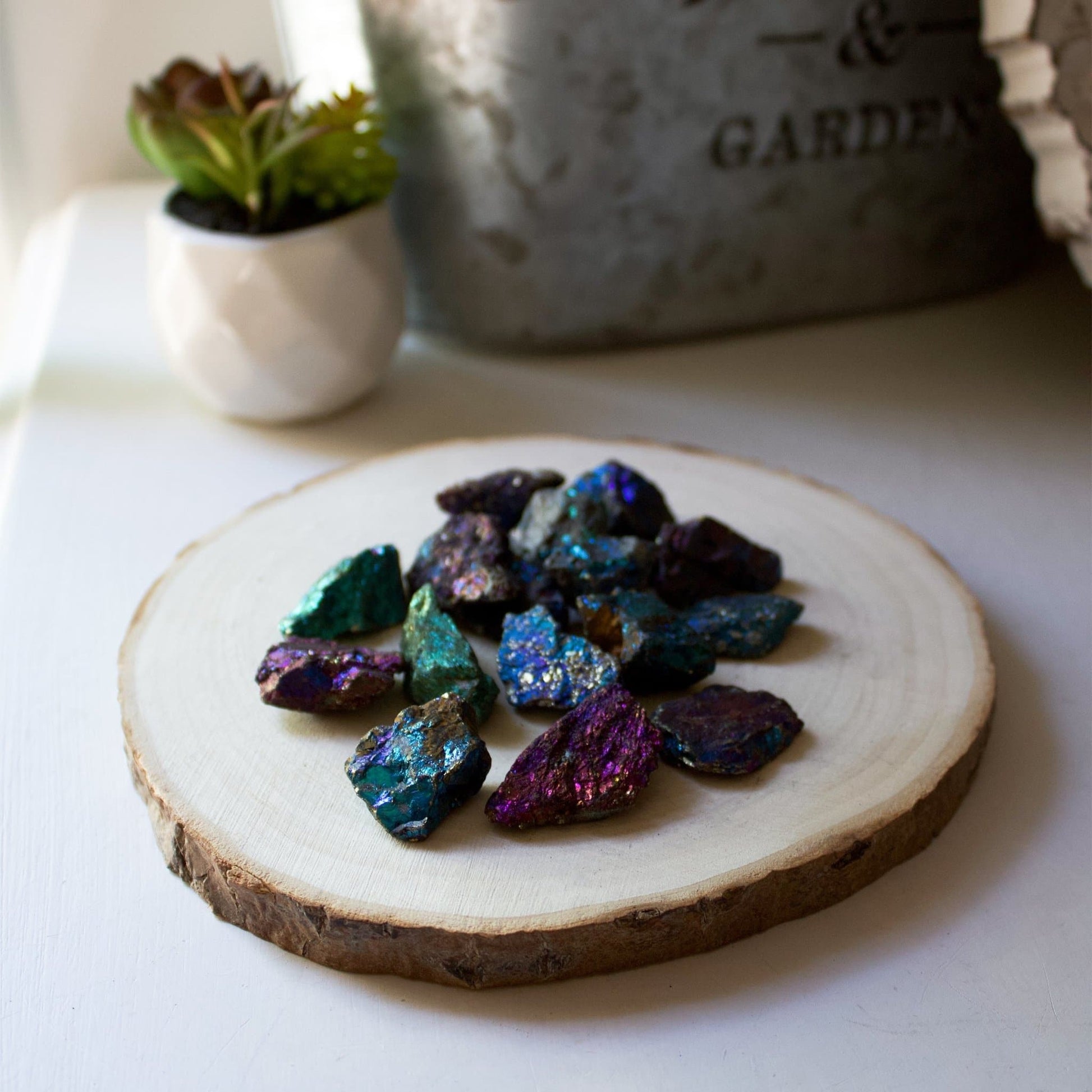 Peacock Ore (Chalcopyrite) - Muse + Moonstone