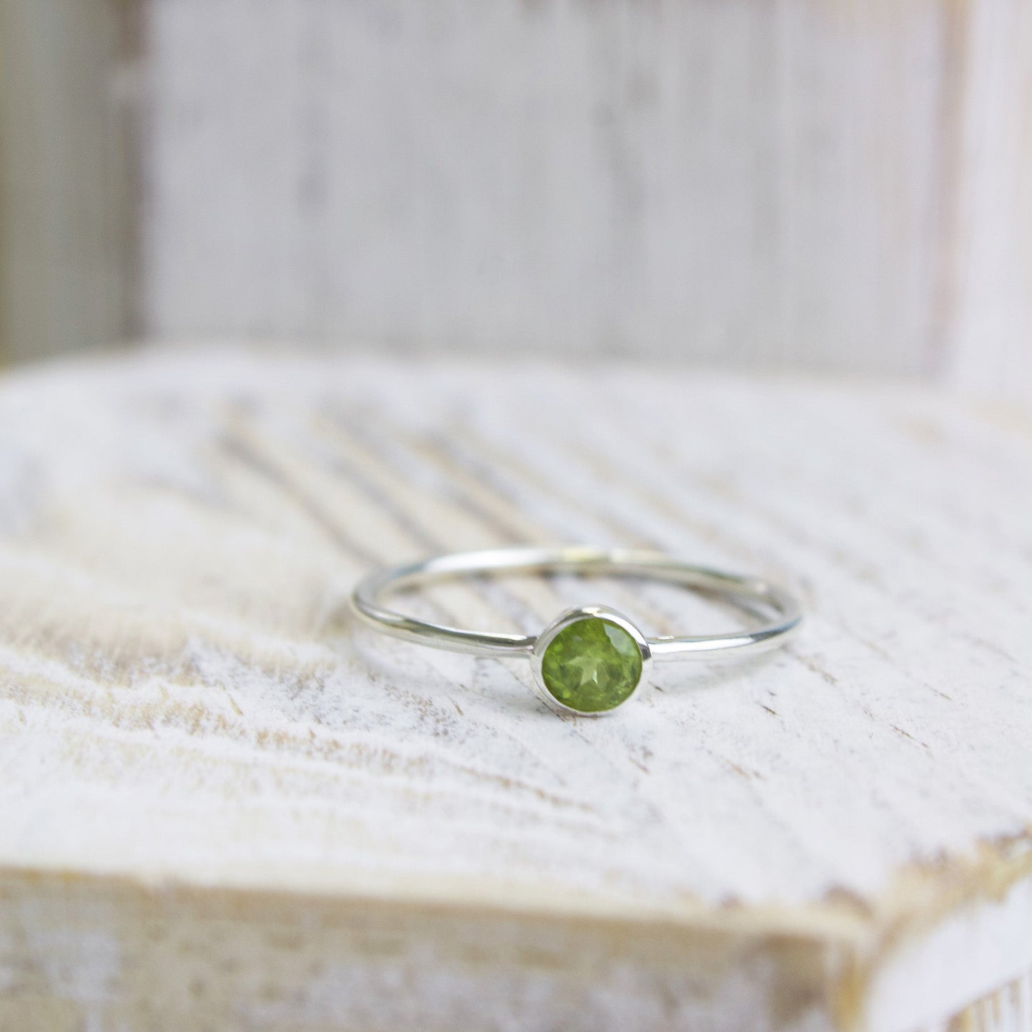 Peridot Stacking Ring | Love + Lark - Muse + Moonstone