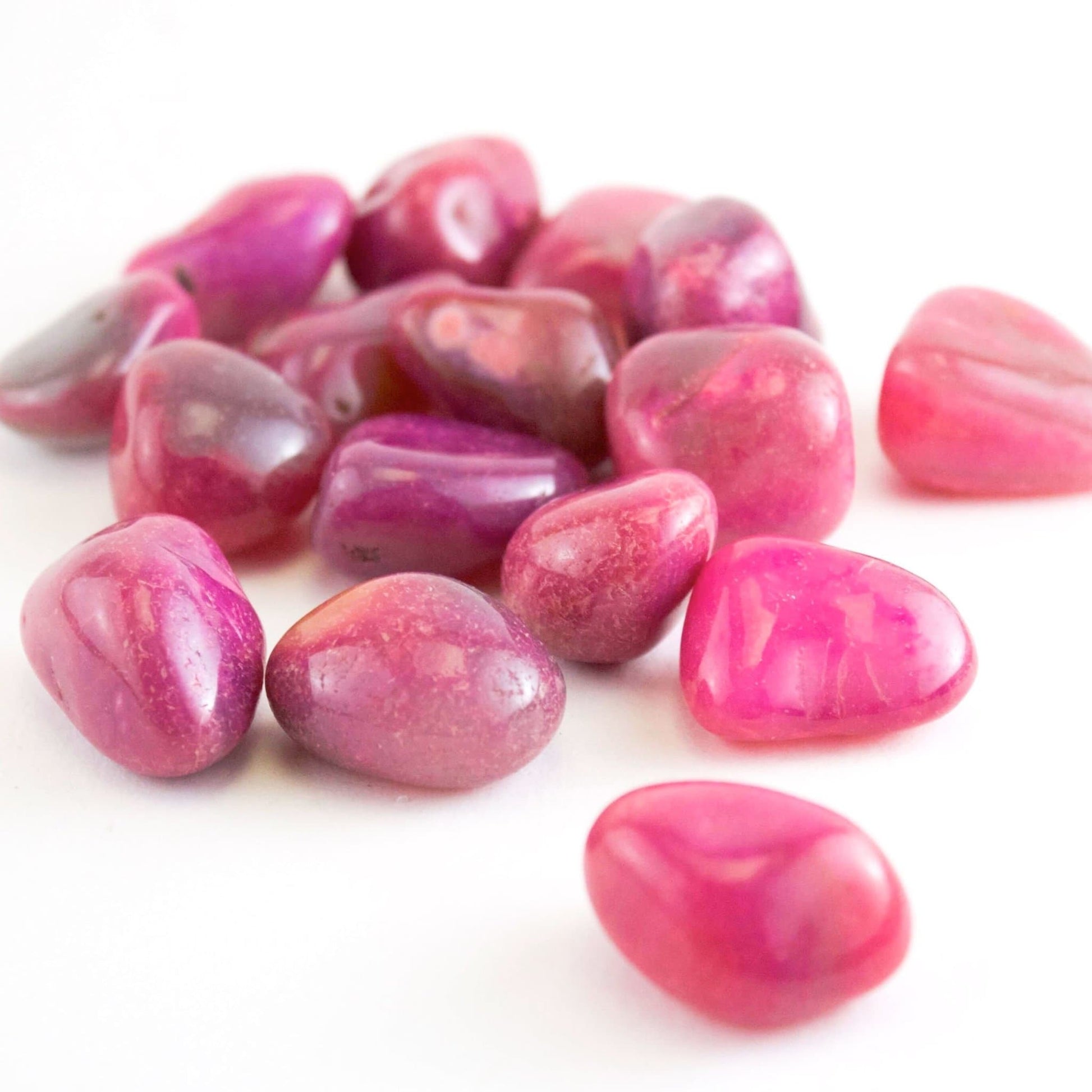Pink Agate - Tumbled - Muse + Moonstone
