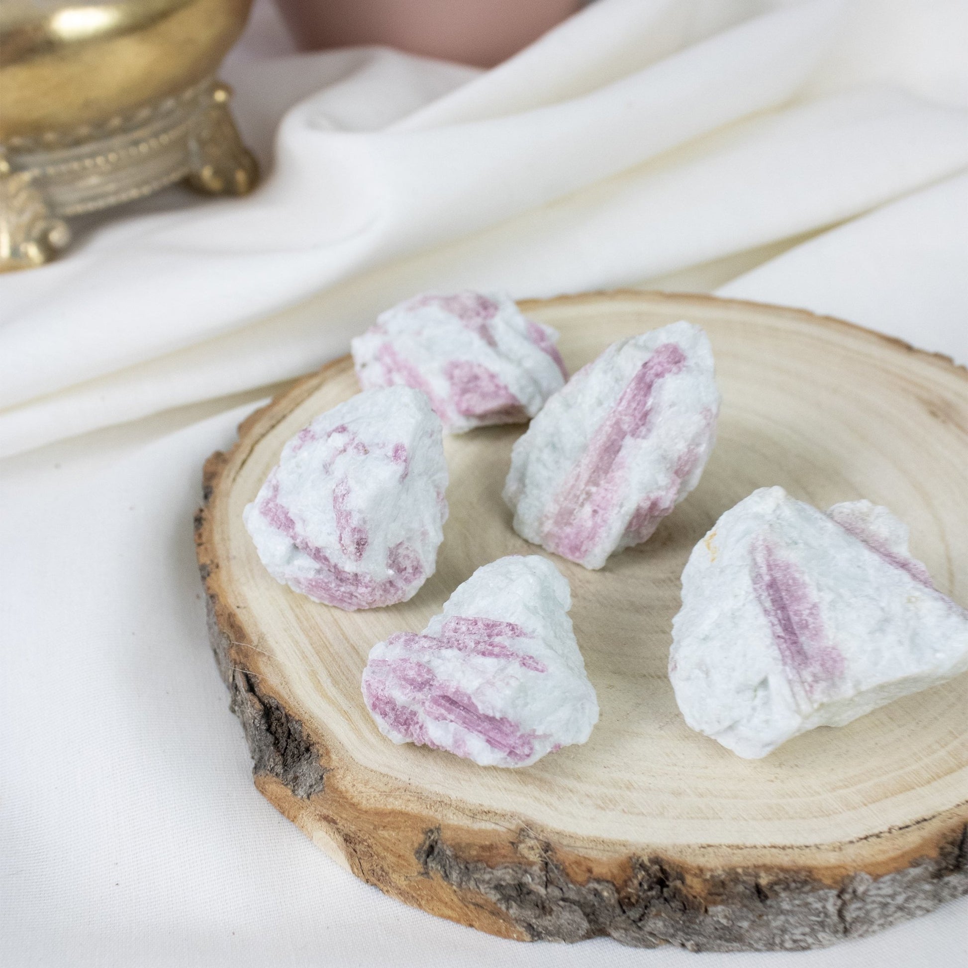 Pink Tourmaline - Rough - Muse + Moonstone