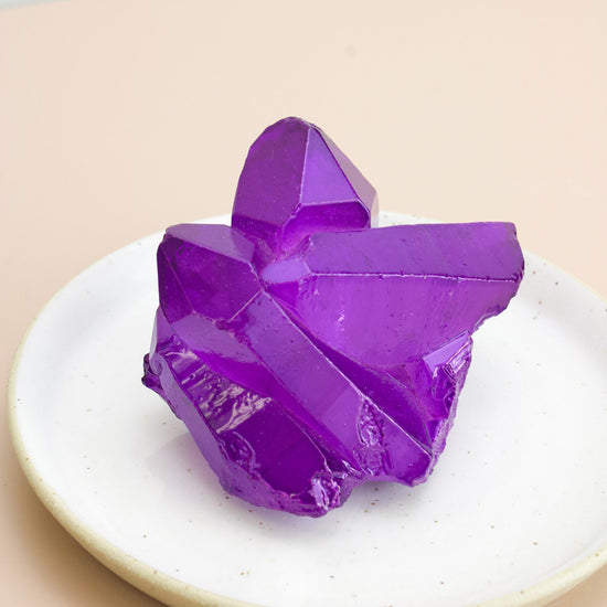 Purple Aura Quartz Unique Specimen 1 Muse + Moonstone Muse