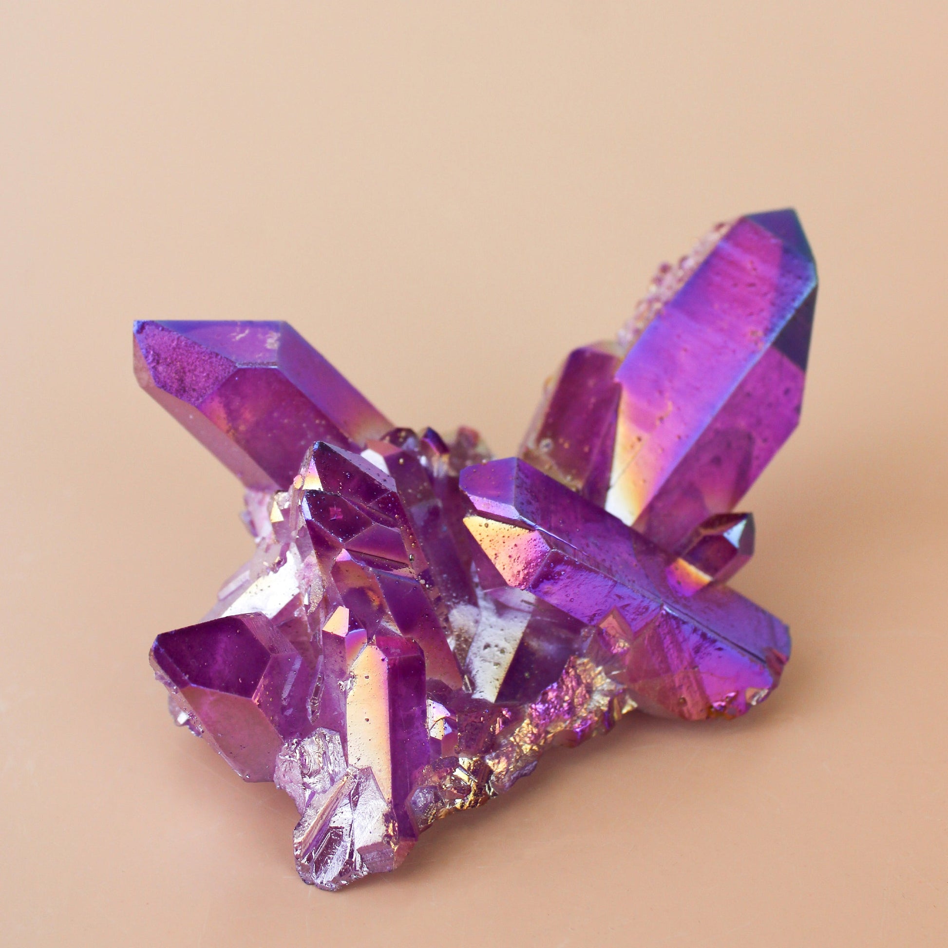 Purple Aura Quartz - Unique Specimen #4 - Muse + Moonstone