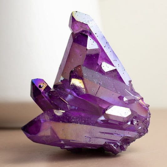 Purple Aura Quartz - Unique Specimen #5 - Muse + Moonstone