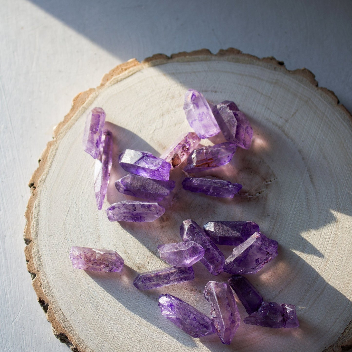Purple Quartz - Crystal Points - Muse + Moonstone
