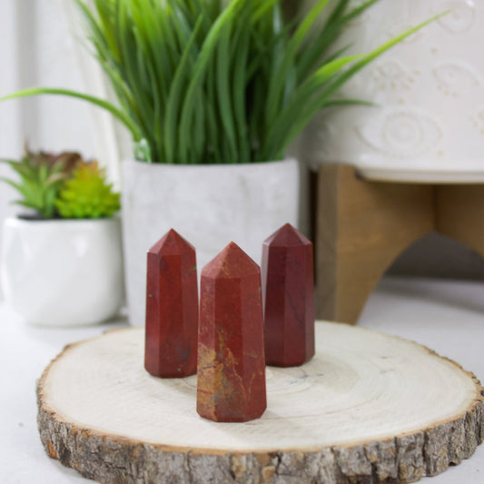 Red Jasper - Polished Point - Muse + Moonstone