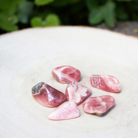 Rhodochrosite - Tumbled - Muse + Moonstone