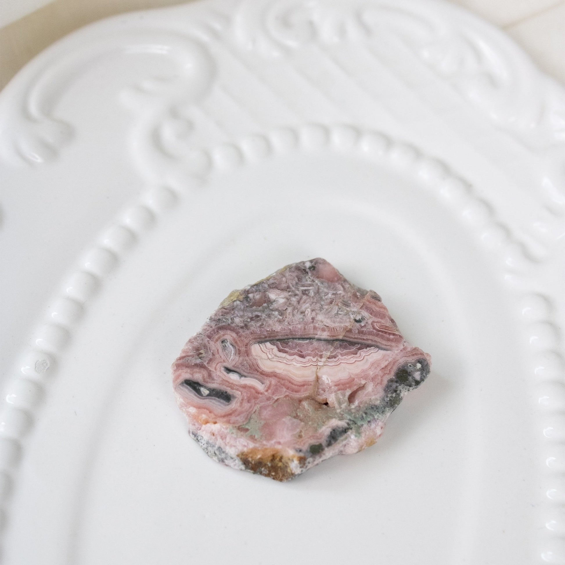 Rhodochrosite - Unique Specimen Slab #3 - Muse + Moonstone