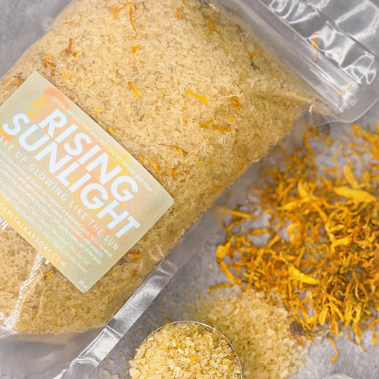 Rising Sunlight - Crystal Infused Bath Salt | Crystal Bar Soap - Muse + Moonstone