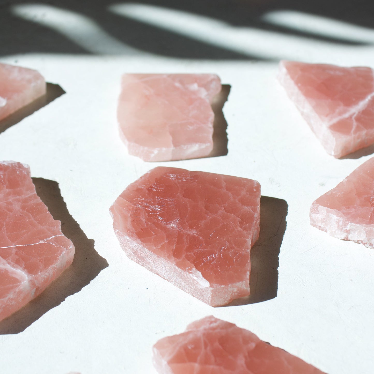 Rose Calcite - Slices - Muse + Moonstone