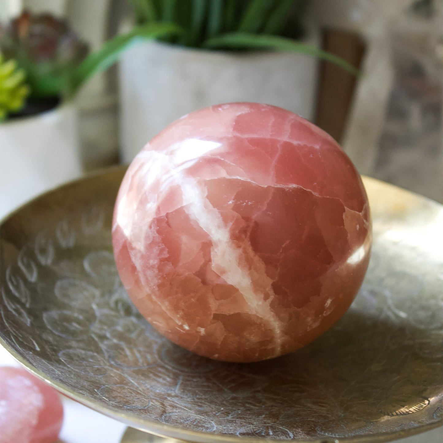Rose Calcite - Sphere - Muse + Moonstone