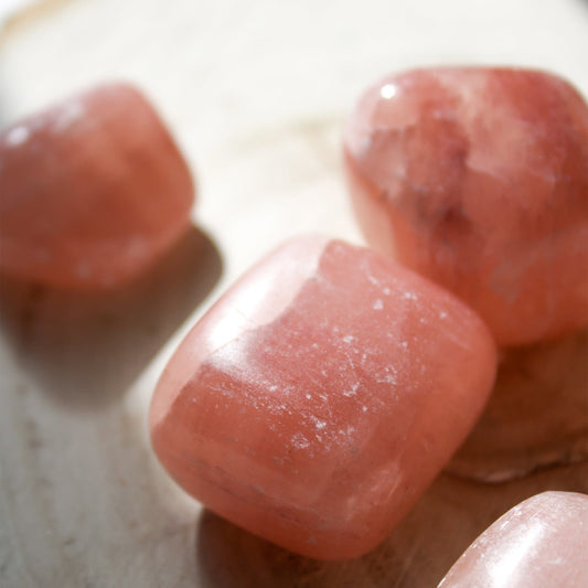 Rose Calcite - Tumbled - Muse + Moonstone