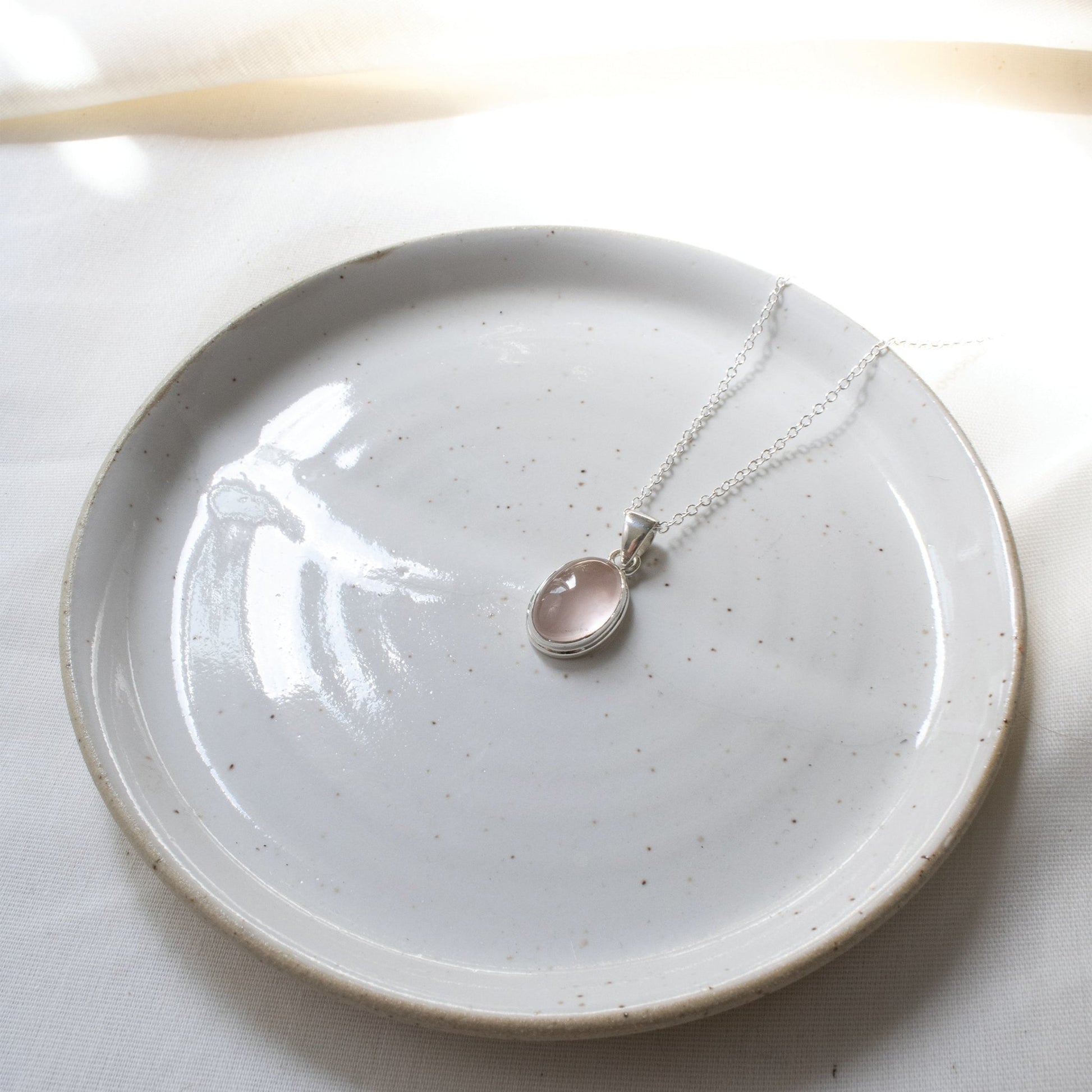 Rose Quartz Necklace | Love + Lark - Muse + Moonstone