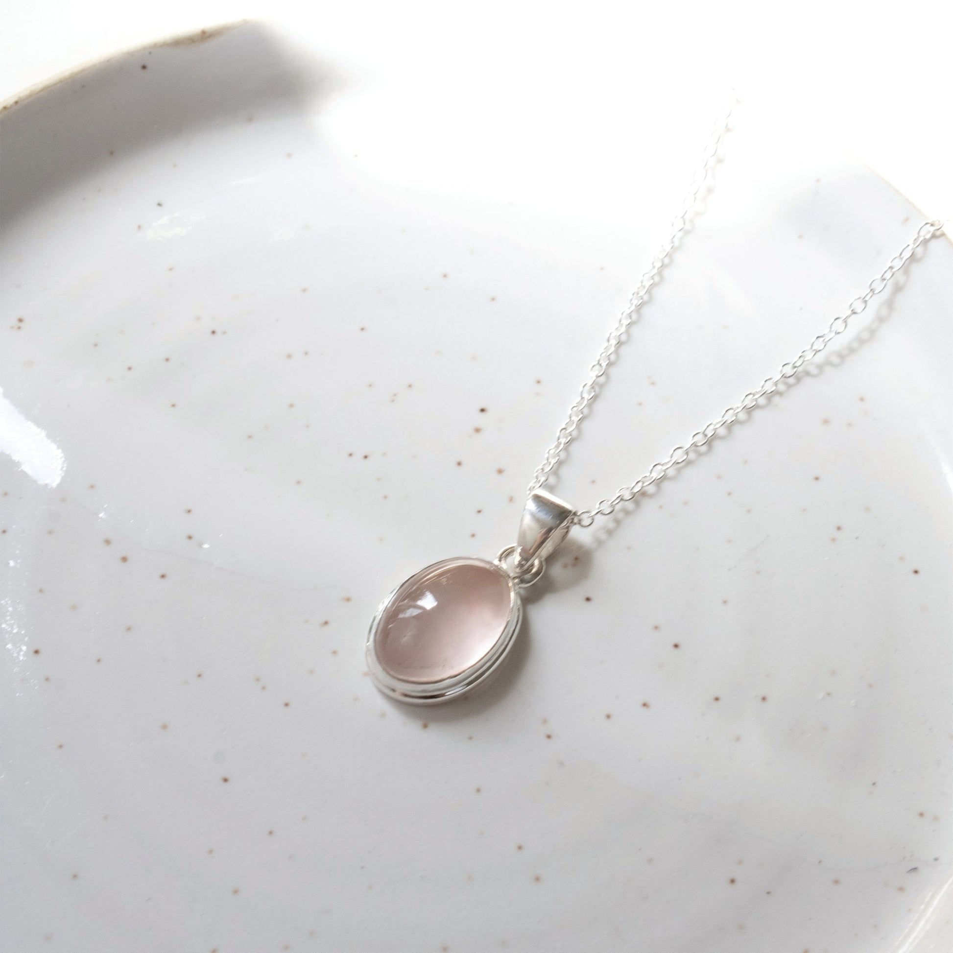 Rose Quartz Necklace | Love + Lark - Muse + Moonstone