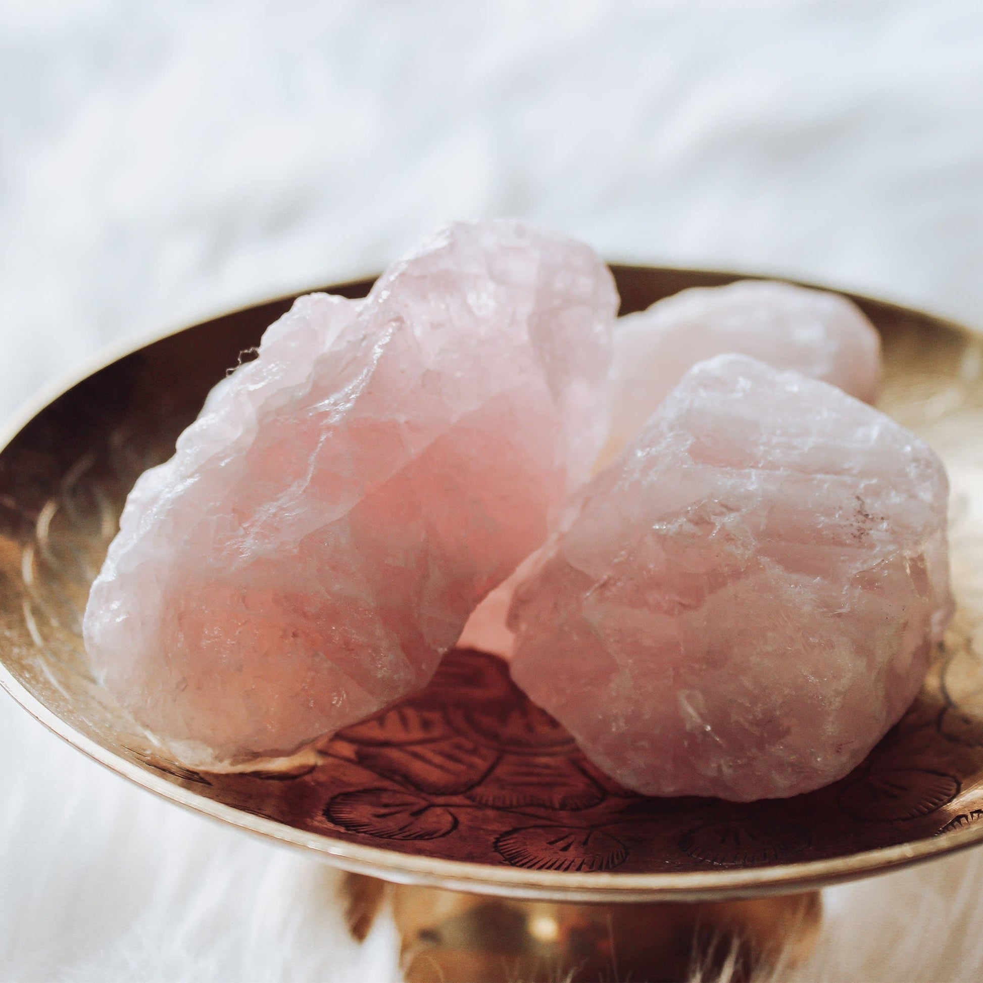 Rose Quartz - Rough - Muse + Moonstone