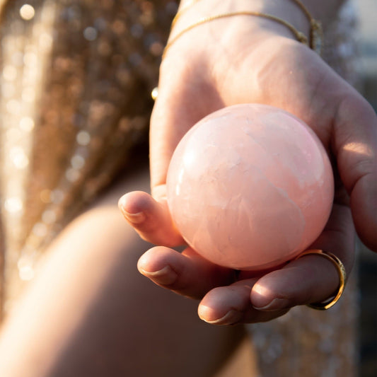 Rose Quartz - Sphere - Muse + Moonstone