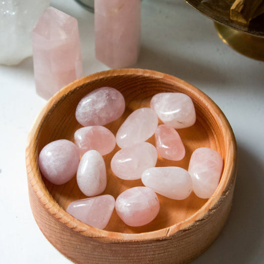 Rose Quartz - Tumbled - Muse + Moonstone