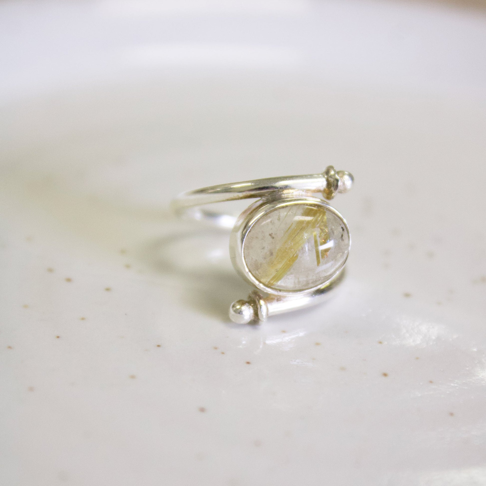 Rutilated Quartz Ring - Unique Ring #5 | Love + Lark - Muse + Moonstone