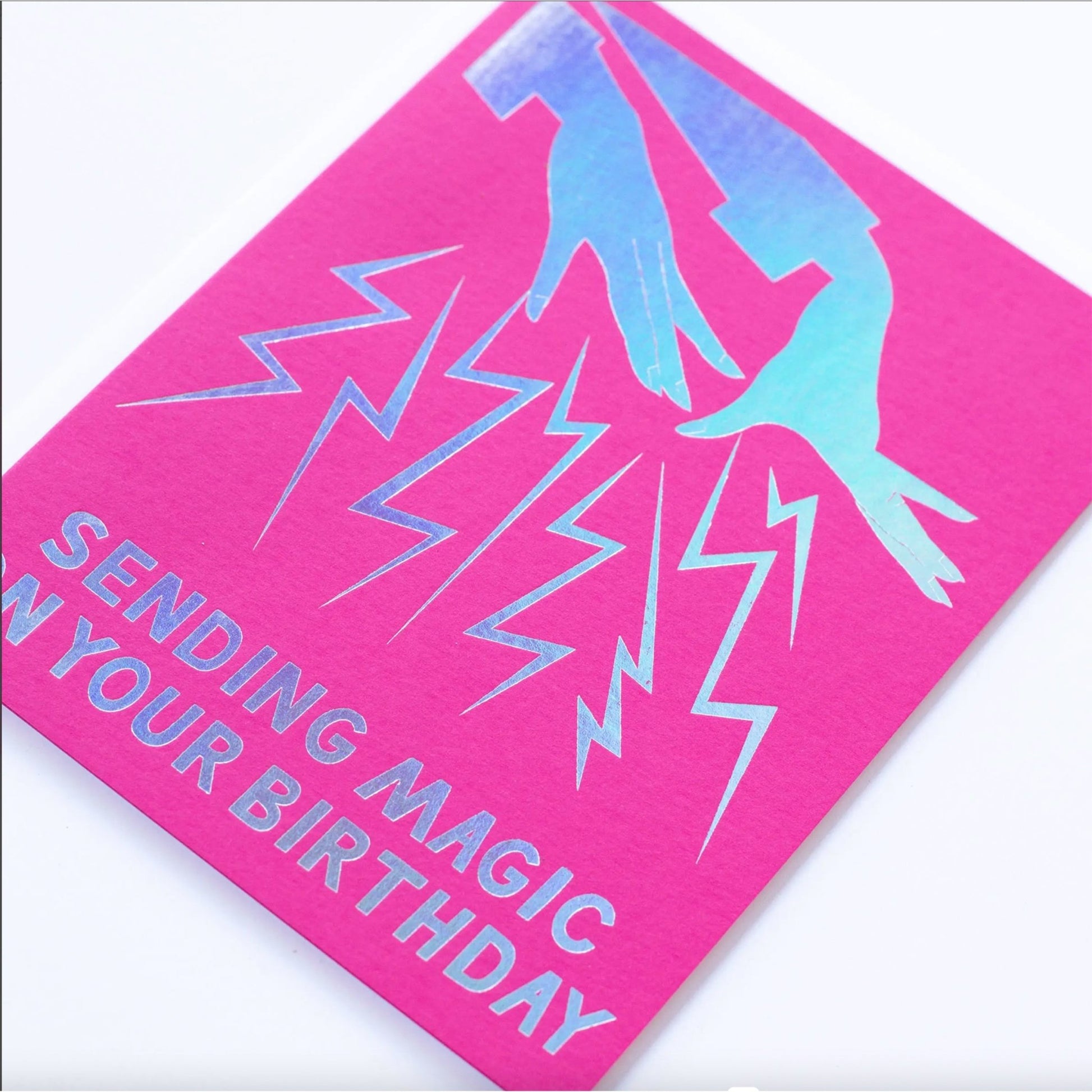 Sending Magic on Your Birthday - Hologram Foil Card | BANQUET WORKSHOP - Muse + Moonstone