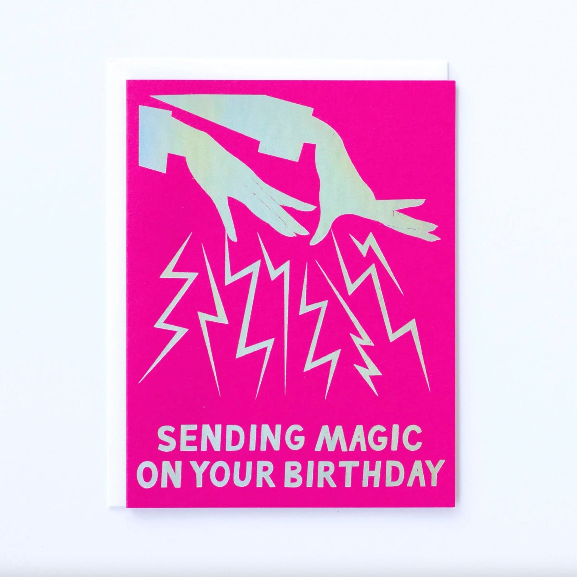 Sending Magic on Your Birthday - Hologram Foil Card | BANQUET WORKSHOP - Muse + Moonstone
