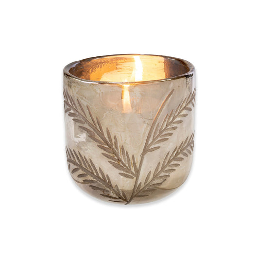 Silver Palms Votive - Muse + Moonstone